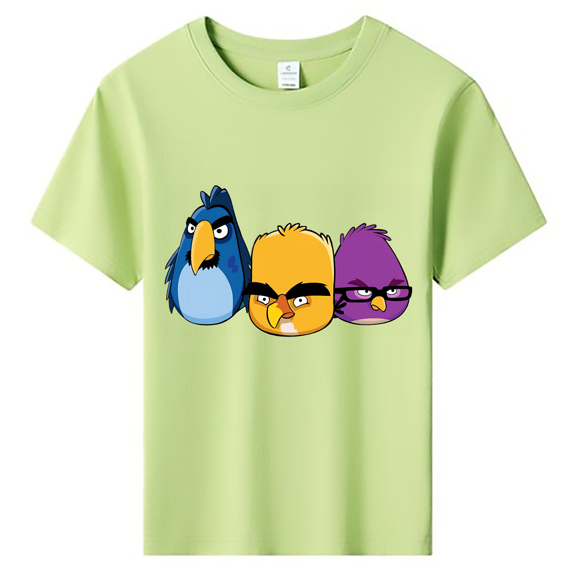 （画像用） Angry Birds アングリーバード 綿100％キッズTシャツ（フロントプリント）